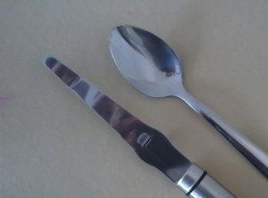 grapefruit knife and spoon